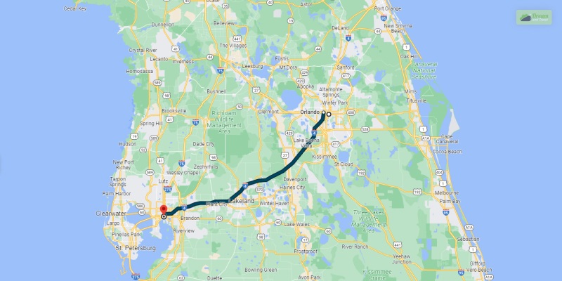 How Far Is Tampa From Orlando