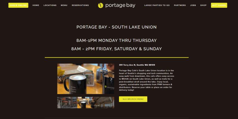 Portage Bay  website