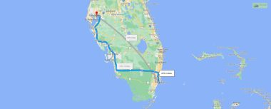 how far is tampa from miami