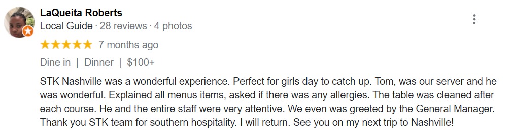 STK Steakhouse review