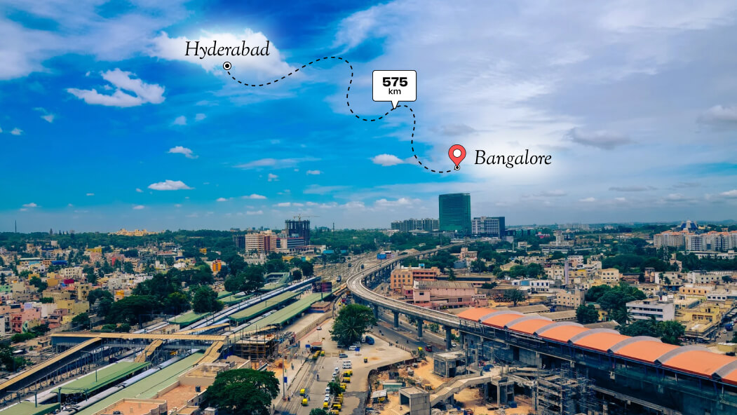What Is The Hyderabad To Bangalore Distance_