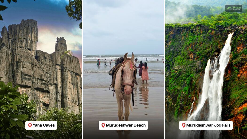 Yana Caves, Murudeshwar Beach And Murudeshwar Jog Falls _ Attractions Near The Murudeshwar Temple