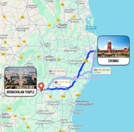 Chennai To Arunachalam Temple Distance