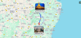 Golden Temple To Arunachalam Distance
