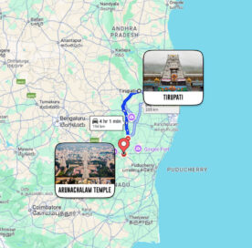 What Is The Tirupati To Arunachalam Temple Distance
