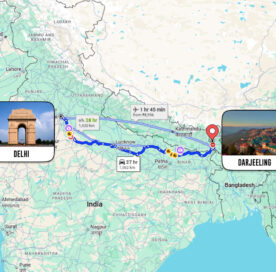 Darjeeling Distance From Delhi