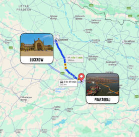 Lucknow To Prayagraj Distance