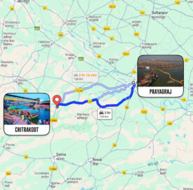 Prayagraj To Chitrakoot Distance