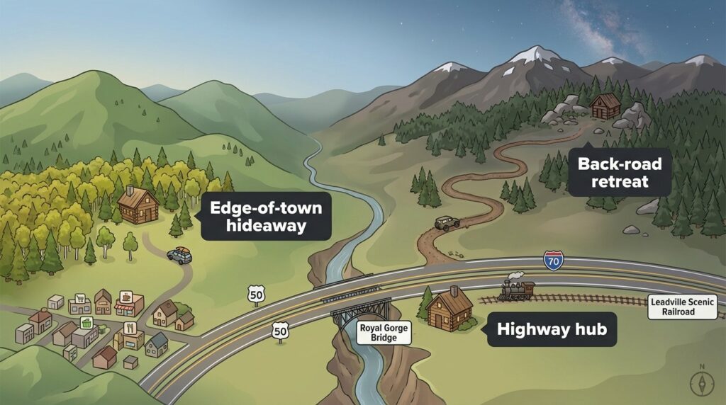 Location: close to the action without losing the quiet